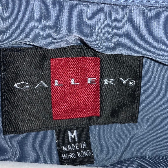 Gallery Quilted Braided front Zip Jacket sz M mock neck puffer zip pocke… - Picture 4 of 6